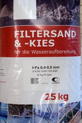 Filtersand 0,40- 0,80mm 25kg